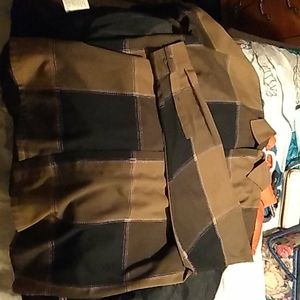 Brown and Black Mecca button down